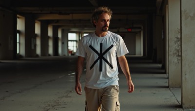 AI-generated film still from Me-Me exploring identity and unlived destinies in Milan